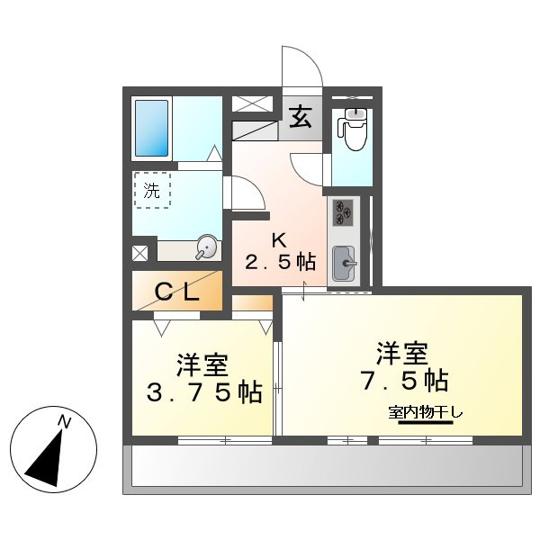 メゾンヴィレッタの間取り