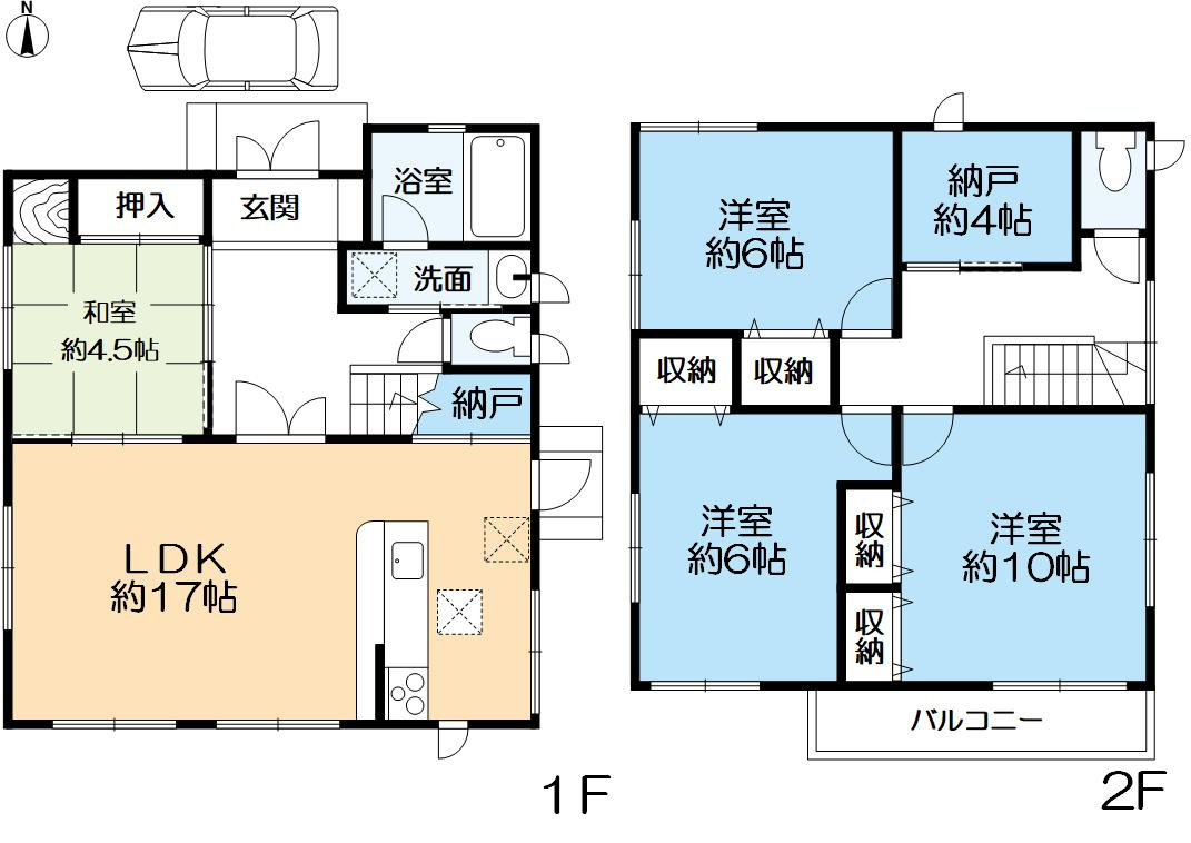 神戸市北区小倉台６丁目　中古戸建の間取り|４SLDK
敷地面積：163.44㎡（約49.44坪）
建物面積：112.64㎡（約34.07坪）
