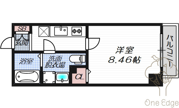 R SQUARE東天満の間取り