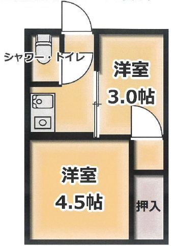 新鈴荘の間取り
