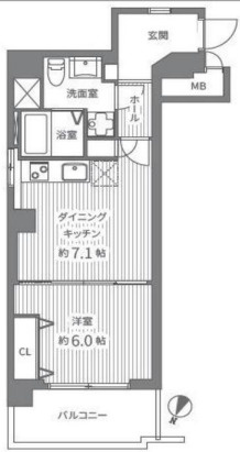 ニューハイツ高田馬場の間取り