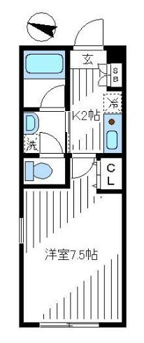 【間取り】 | カオパレス　ナンバー２２