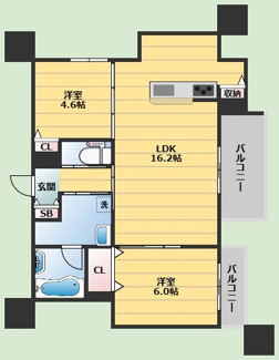 【間取り】 | D-residence荘園B