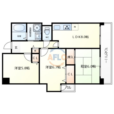 ベルメゾン堺の間取り|ベルメゾン堺　間取り