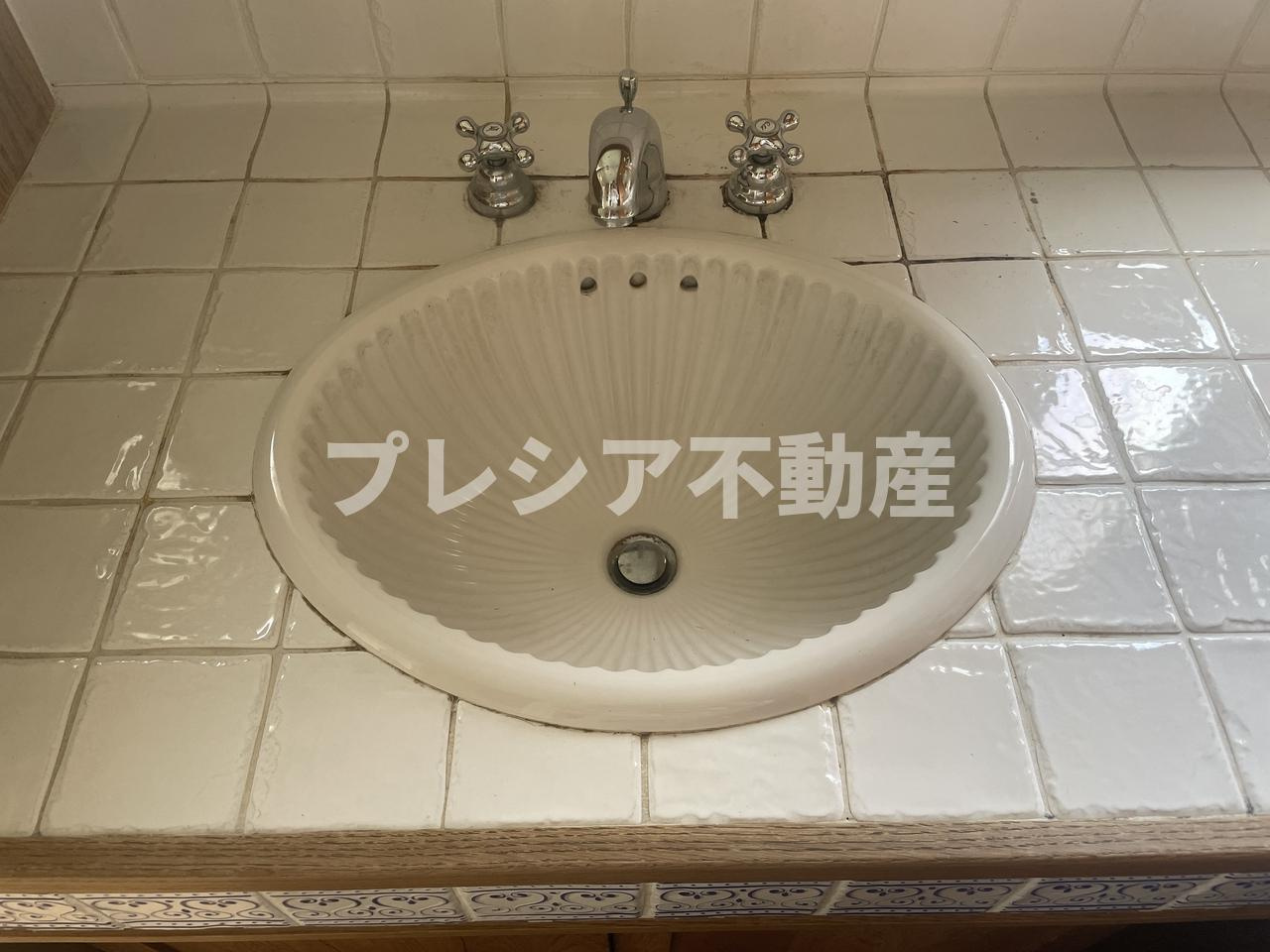 木津山町戸建の洗面所