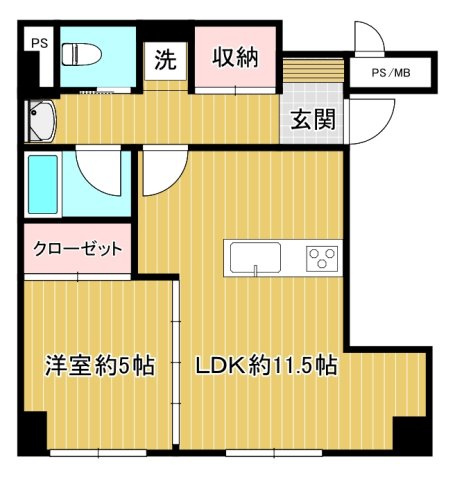 エクレール大倉山の間取り