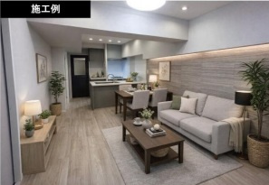 メゾンエクレーレ南千住の居間・リビング|※施行例　【2025年5月末リフォーム完成予定】