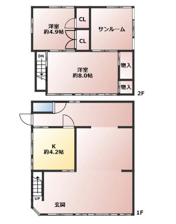 大津市浜大津３丁目の店舗事務所の間取り