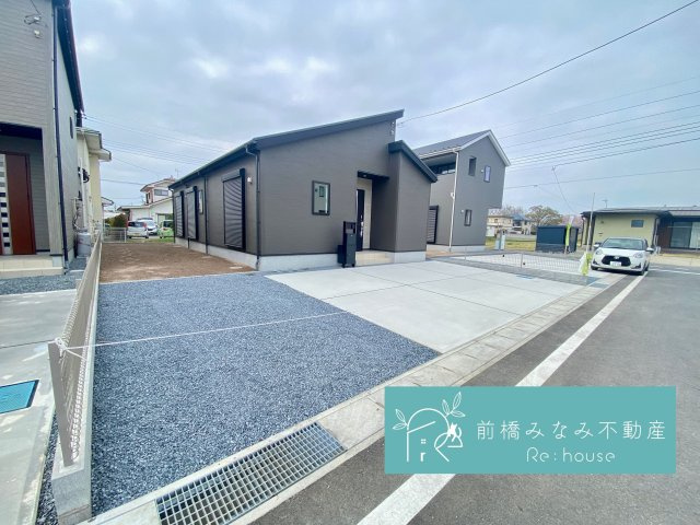 【新築平屋】玉村町板井23-1期　６号棟(全７棟)　リナージュ　新築建売分譲の外観|外観も気になるポイント