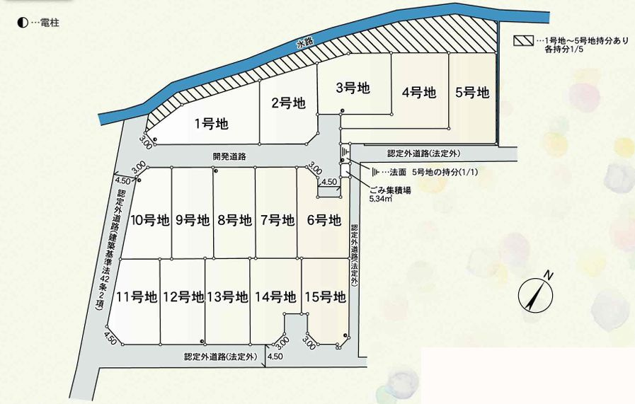平塚市南金目第16　建築条件無し売地　12号地の土地図|区画図