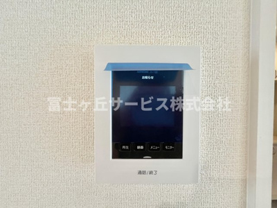 【セキュリティ】 | 磐田市福田中島 新築一戸建て 1号棟 | TVモニター付きインターホンです