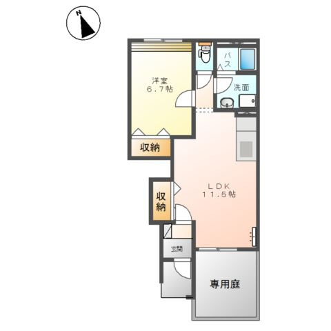 ＡＮＤ　ＯＮＥ　東棟の間取り