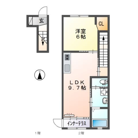 センターフィールドの間取り