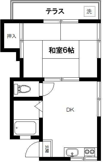 野口ハイツの間取り