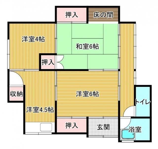 村上貸家の間取り