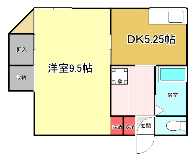 谷山アパートの間取り