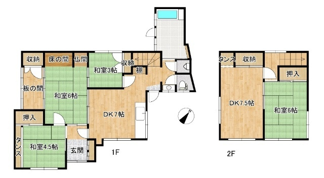今福町一戸建の間取り