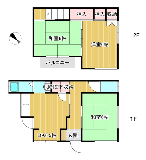 小島町戸建の間取り