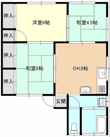 近藤アパートの間取り