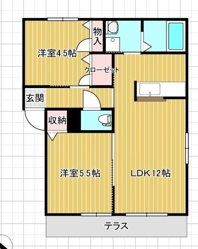 シャーメゾン広田Aの間取り