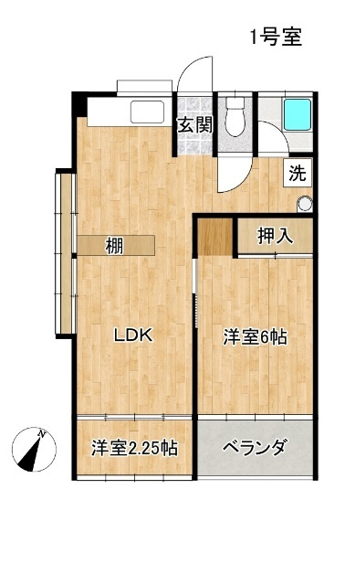 梅田ハイツの間取り