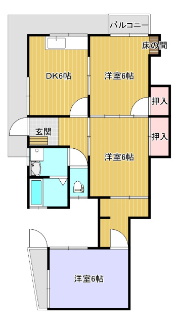 井手アパート2の間取り