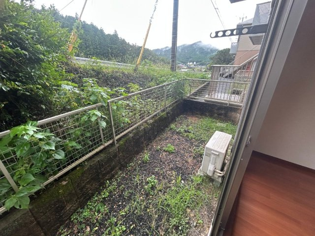 グリーンハイツBのバルコニー