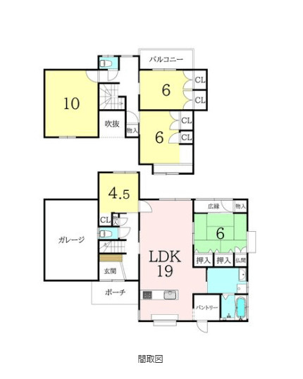椎木町戸建の間取り