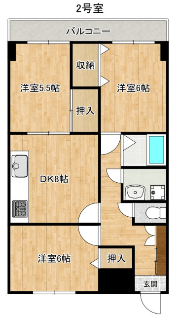 ニュー大松マンションの間取り