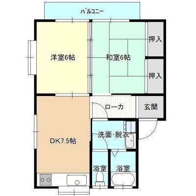 コーポ山口の間取り