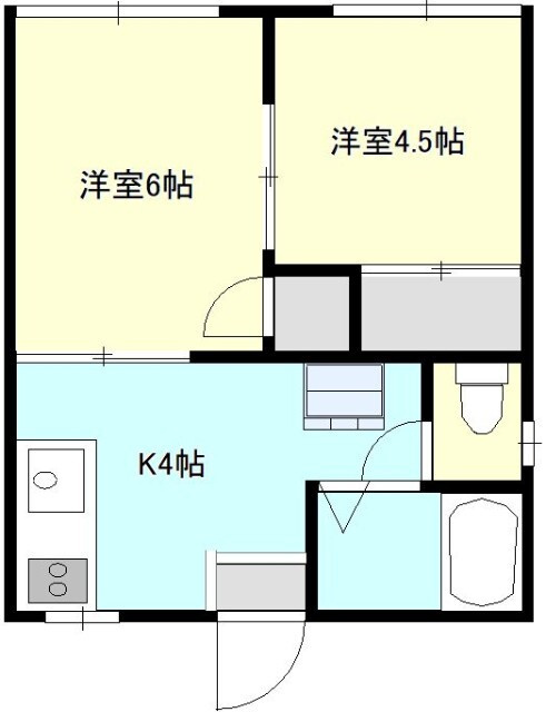 コーポ彩虹の間取り