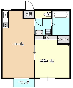 椎木ハイツの間取り