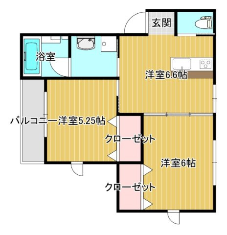 リバーサイド月の間取り