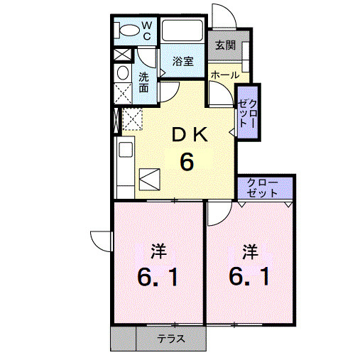 ウィルモアⅡＣの間取り