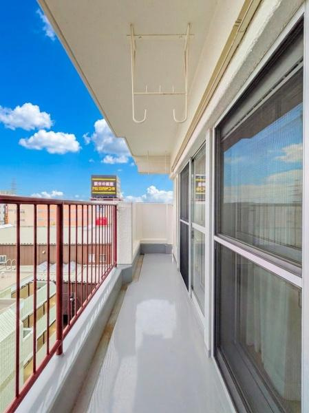 菊名スカイマンションのバルコニー|陽当り良好のバルコニー！
風通しもよく気持ちいいです