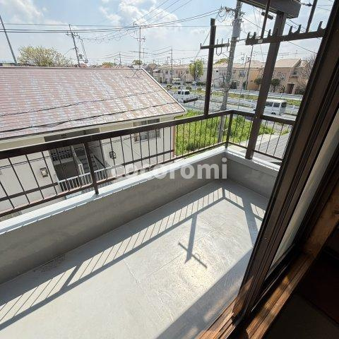 中木田戸建てのバルコニー
