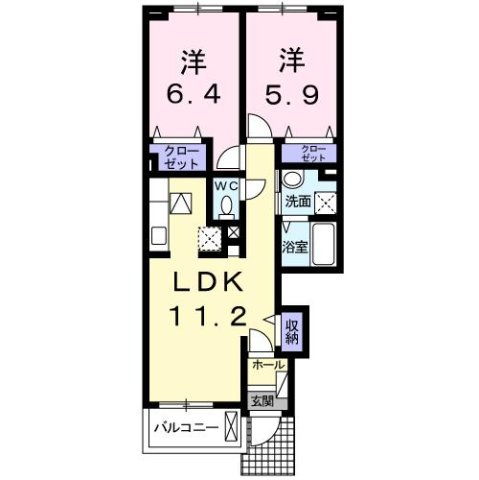 【間取り】 | ロータス南島田Ｅ