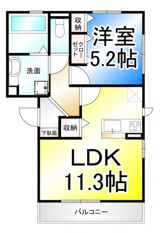 ハイムビアンカ DRの間取り