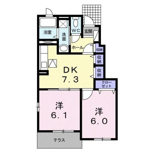 はなみずき　Ｃの間取り