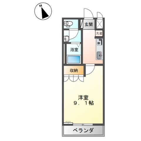 ディア　ミルケーションの間取り