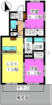 レジデンス・グリンダの間取り
