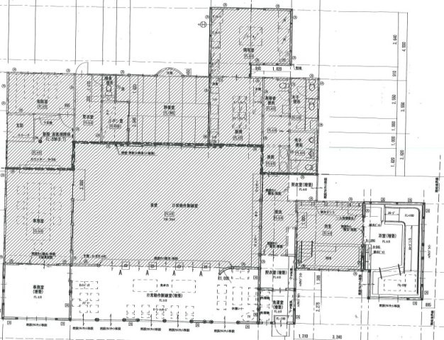 高齢者通所介護施設及び高齢者有料住宅 の間取り