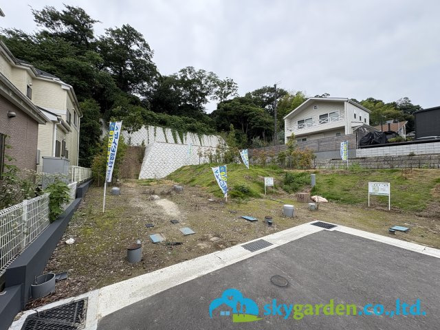 鎌倉市二階堂　新築戸建　全4棟１号棟の駐車場|駐車スペース
令和８年７月１日撮影（現況更地）
