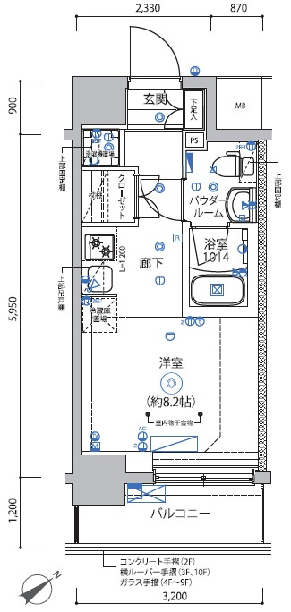 RELUXIA横濱反町の間取り