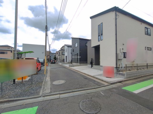 ふじみ野市上福岡５丁目の新築一戸建の前面道路含む現地写真|北西側4ｍの前面道路