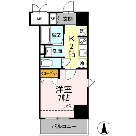 Je Glycine 寿町の間取り