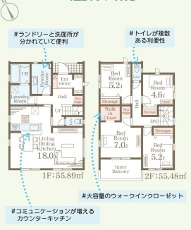 リーブルガーデン芦屋町船頭町の間取り