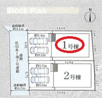 【区画図】 | クレイドルガーデン大和高田市築山第５ | 区画図