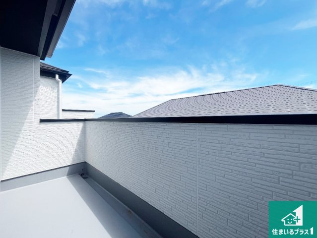 神戸市須磨区北落合　第1期　新築一戸建てのバルコニー|日当たりのよいバルコニー！お部屋が開放的に！