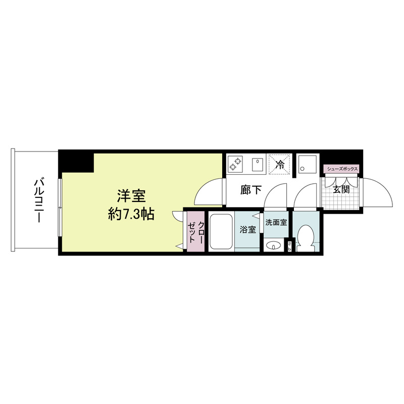 アプリーレ松屋町の間取り